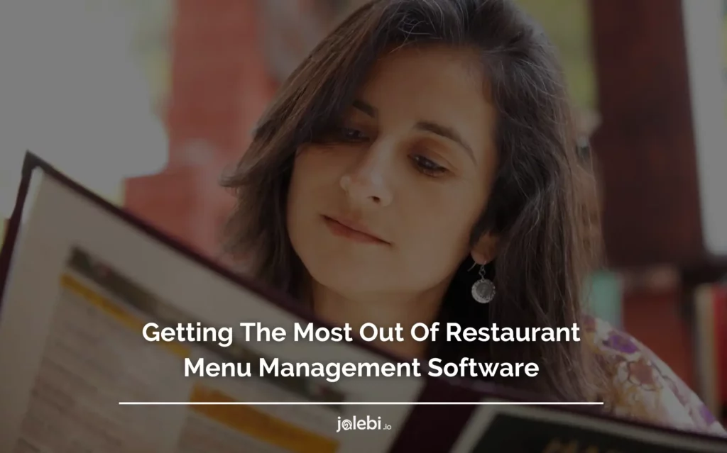 Restaurant Menu Management Software